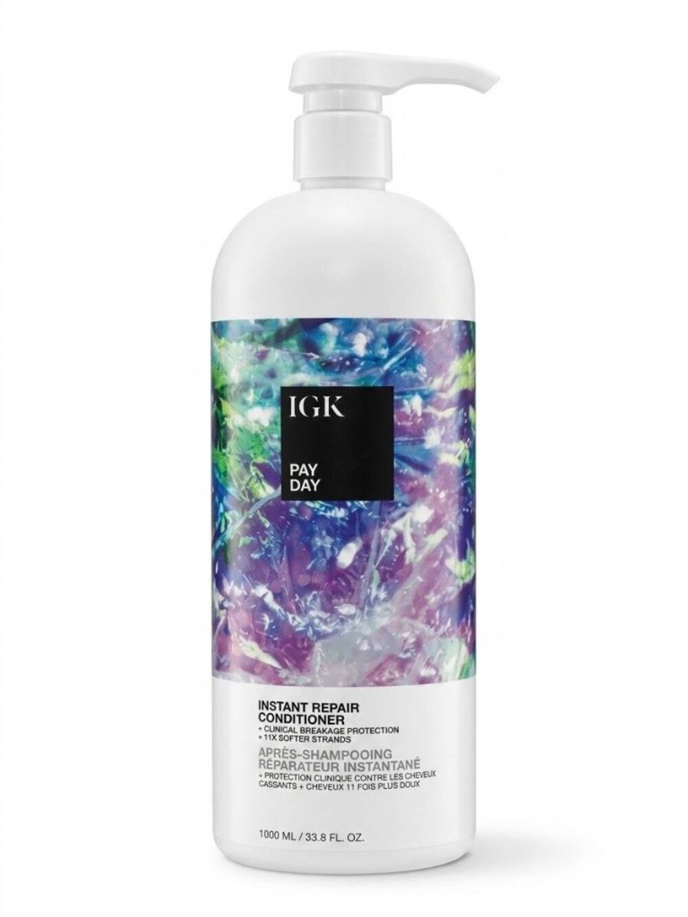 IGK Pay Day Instant Repair Conditioner 1000ml 33.8 oz Liter Salon Size New